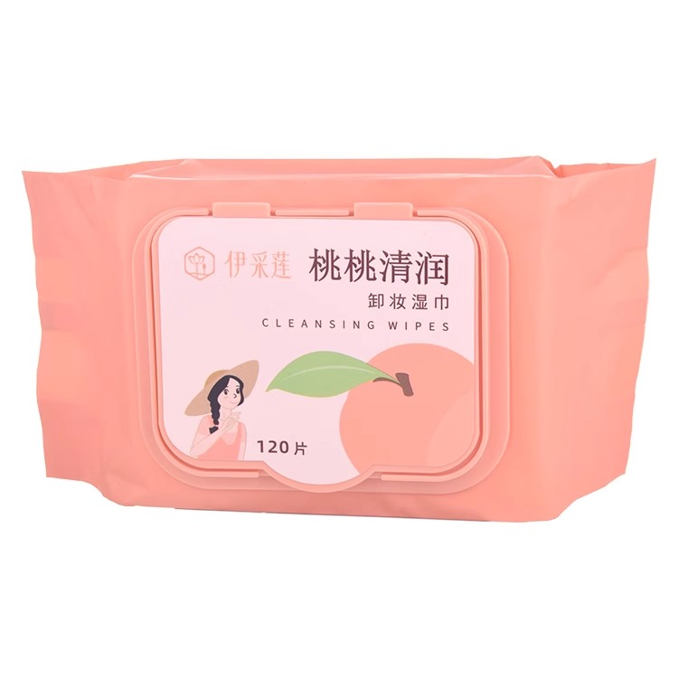 伊采莲芦荟/桃桃/果香卸妆湿巾无酒精眼面部彩妆卸妆巾