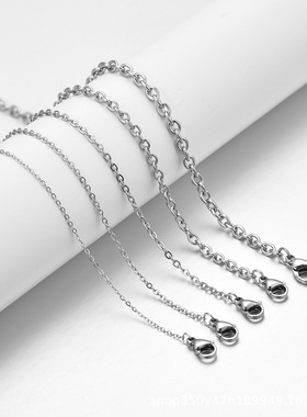 新秧不锈钢钛钢十字链女生简约