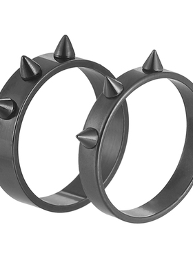 爱美逻辑钛钢朋克防身戒指