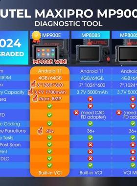 道通AUTEL MaxiPRO MP900E 汽车诊断仪多语言海外版