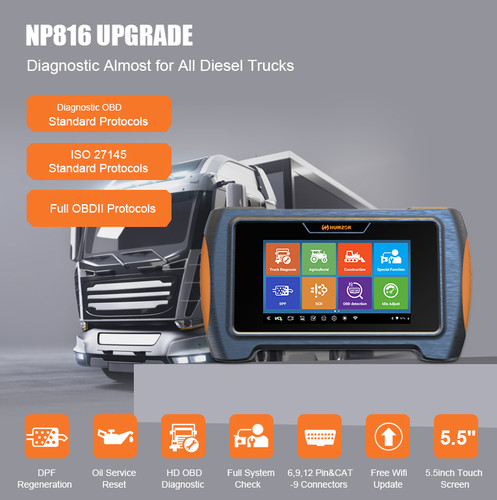 HUMZORNP816WiFi/蓝牙OBD