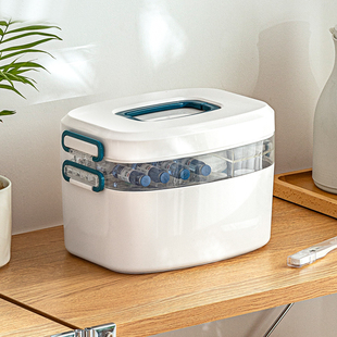 药箱家庭装家用医药箱双层多层全套应急药品物收纳盒透明大容量