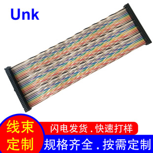 直销端子线2.54idc排线60P 储能连接线束1700/60双绞彩色排线