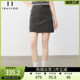 百搭短裙春新品 傲丝度工装 风高腰半身裙女深灰色显瘦A字裙口袋款