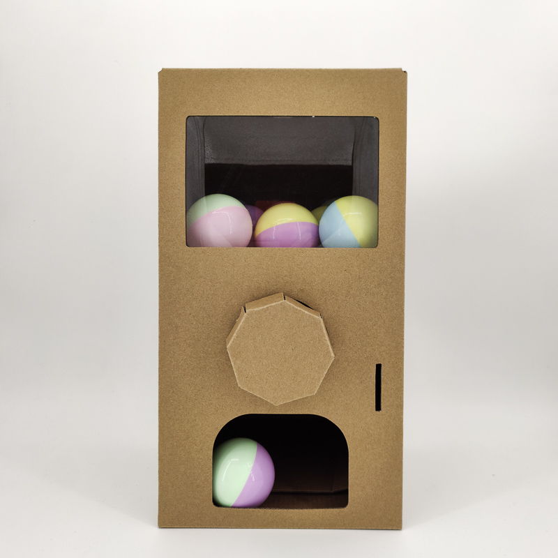 扭蛋机diy手工折纸幼儿园儿童纸板纸箱玩具义卖礼品盲盒抽奖