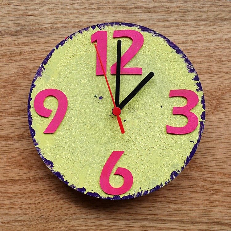 DIY挂钟涂鸦挂钟幼儿园手工创意挂钟创意时钟DIY时钟,玩具/童车/益智/积木/模型,手工创意粘贴类,淘宝优惠券,粉丝福利购,淘宝优惠卷