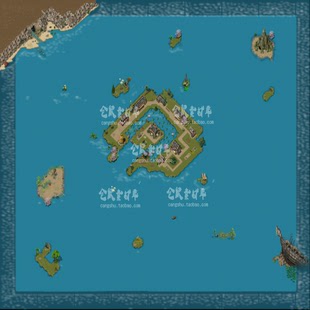 传奇地图素材 水上城市 动态  高清版  独立地砖 无缝封边 DT862