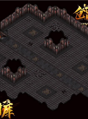 传奇地砖地图素材 黑暗玛雅套图 BMP 无缝封边DT192