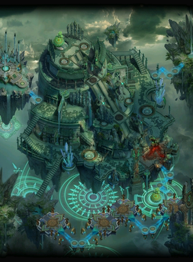 传奇地图素材 玉佛大殿 高清 动态  独立地砖 无缝封边 DT843