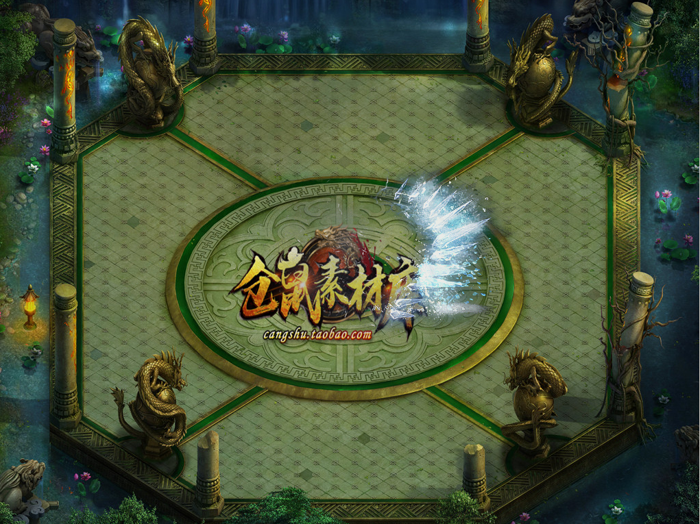 传奇技能素材 超清技能 半月冰鉴 八方向技能 坐标齐全JN302