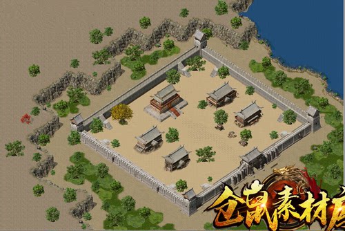 传奇地图素材 副本活动 单独沙巴克 独立真地砖 带沙城配置DT347