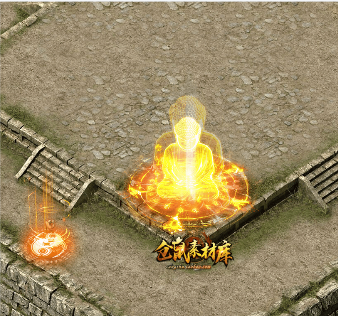 传奇技能素材 如来神力 目标播放攻击 坐标齐全 jn165