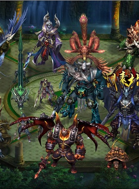 传奇怪物素材 玄武  凤凰 龙四神兽 360张 高清 PNG 格式GW150