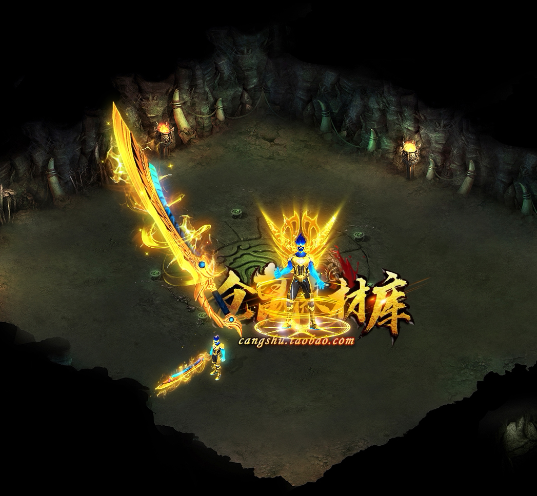 传奇素材 齐天大圣素材 分体套装动态内外观高清 png格式 y1507