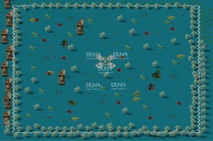 传奇地图素材  新水上城市 高清动态 原画 无缝封边 DT596