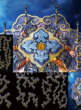 传奇真砖地图 狐狸洞 独立套图地图 无缝封边 DT428