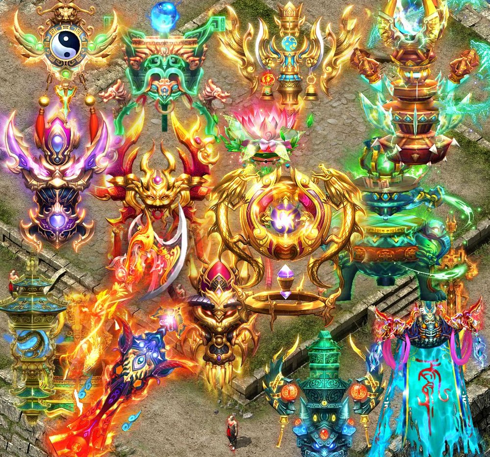 传奇法宝素材 神器素材 高清 png格式序列 打包y4001