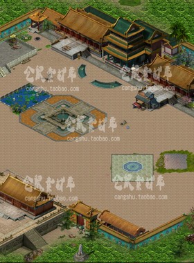 传奇地砖地图素材  主城大陆系列 GEE HGE GOM 无缝封边DT486