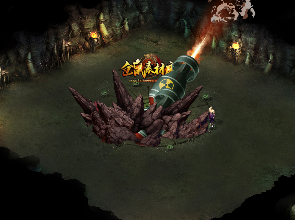 传奇技能素材 核弹Q版特效 系列 目标型 高清 PNG格式 Y2581