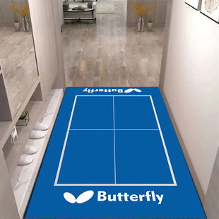 乒乓球馆俱乐部门垫室内装饰地毯加厚圈绒防滑地垫地毯可定制LOGO
