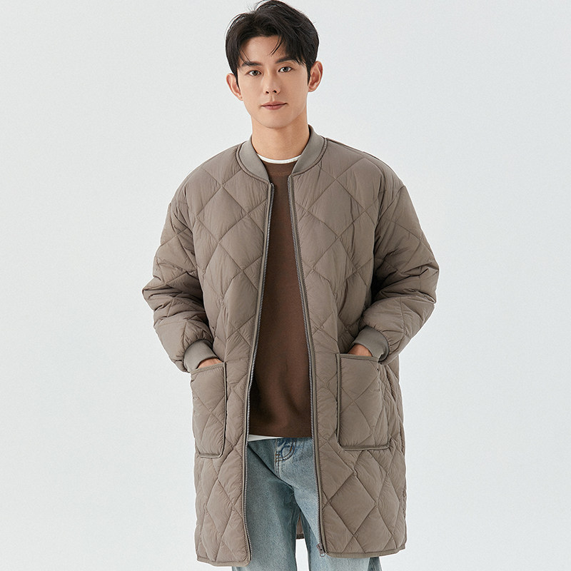 轻薄保暖保暖冬季中长款棉服男