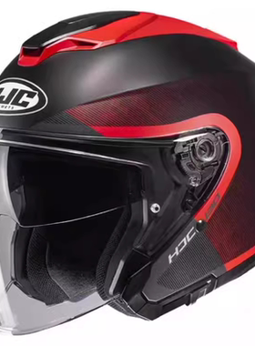 HJC 双镜片摩托车半盔 I30 夏季机车头盔四季电动复古双镜片男女