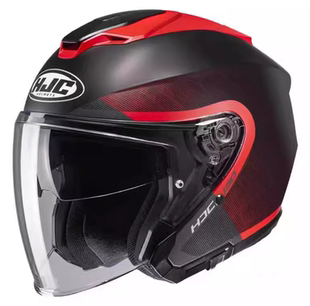 HJC 双镜片摩托车半盔 I30 夏季机车头盔四季电动复古双镜片男女