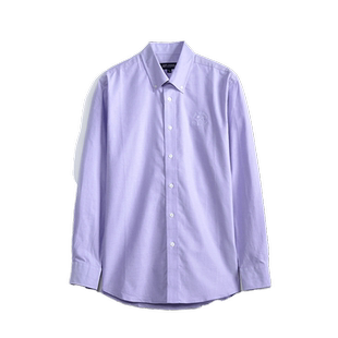 圣大保罗正装衬衫男士春季商务百搭通勤中年棉质长袖衬衫合身衬衣