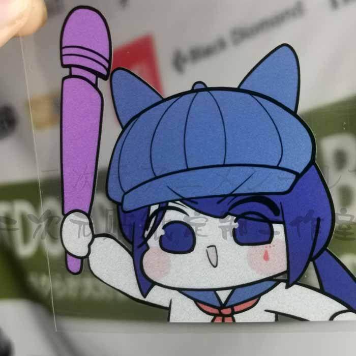 米塔可爱卡哇伊表情包车贴纸