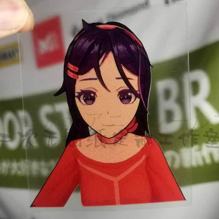 二次元米塔游戏可爱反光车贴