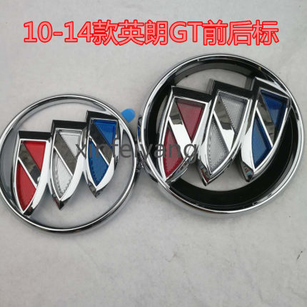 适用于别克10-14老款英朗GTXT前中网车标后备箱圆标行李箱标志