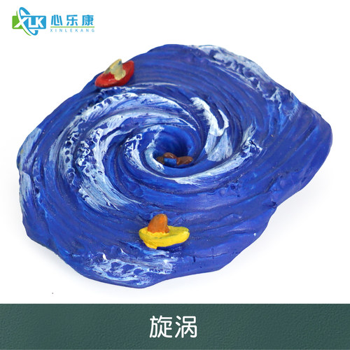 心理沙具模型摆件心理咨询室鱼缸微景观大自然微缩模型大海旋涡