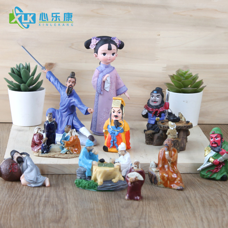 心理咨询室沙盘沙游戏儿童新品玩具饰品沙具古代人物模型三国宫廷