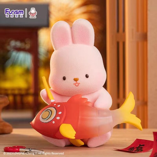 正版摸摸兔MOMO心愿系列盲盒兔子可爱摆件手办潮玩具女孩生日礼物