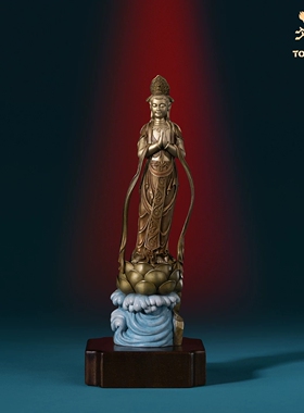 铜师傅 见微系列《慈航普度》办公室书房禅意观世音菩萨青铜摆件