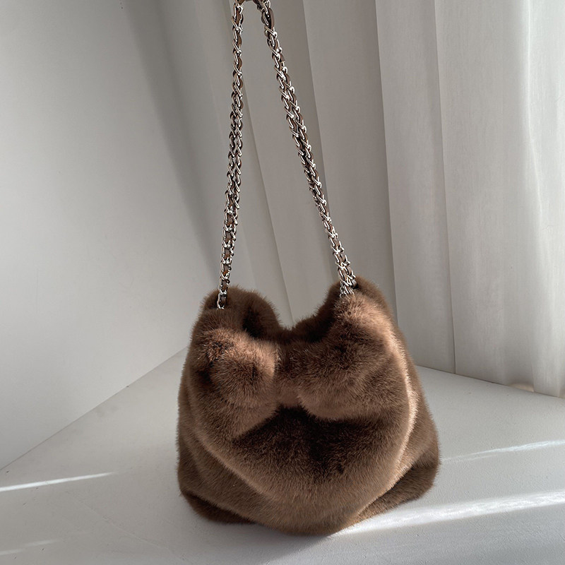 美拉德不掉毛毛毛包大容量链条单肩包水桶包腋下包包女秋冬休闲,箱包皮具/热销女包/男包,水桶包,淘宝优惠券,粉丝福利购,淘宝优惠卷