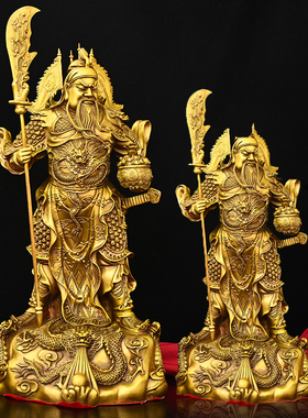 全铜武财神关羽铜像关公