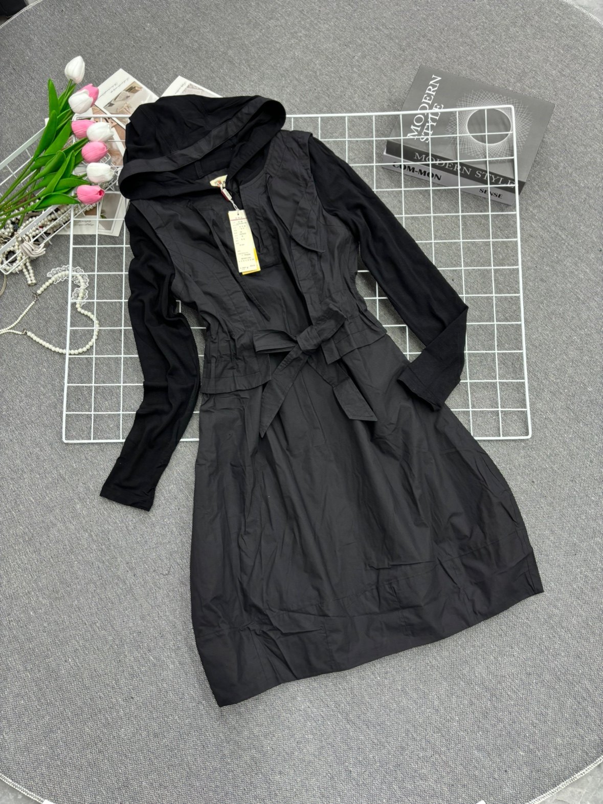 2026新款时尚黑色气质显瘦减龄百搭休闲韩系连衣裙外套拼接设计,女装/女士精品,连衣裙,淘宝优惠券,粉丝福利购,淘宝优惠卷