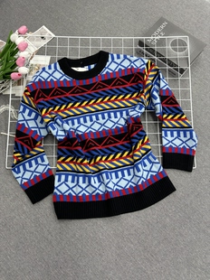 2026新款时尚韩系复古气质显瘦圆领毛衣女款简约百搭休闲上衣