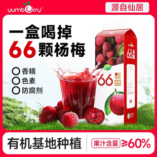 扬百利杨梅汁1LX2盒开市客同款果蔬饮品果汁大瓶饮料1L孕妇酸梅汤