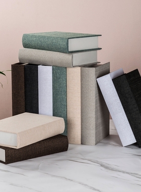 假书仿真书麻布面木质道具装饰书