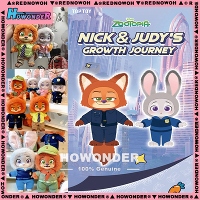 疯狂动物城成长之旅毛绒挂件盲盒