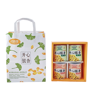 徐州邳州土特产 三生友杏开心银杏 开心果炒干果新品中秋礼盒罐装