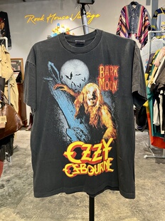 T恤 复古水洗做旧OZZY摇滚金属乐队短袖 全新New Vintage风格
