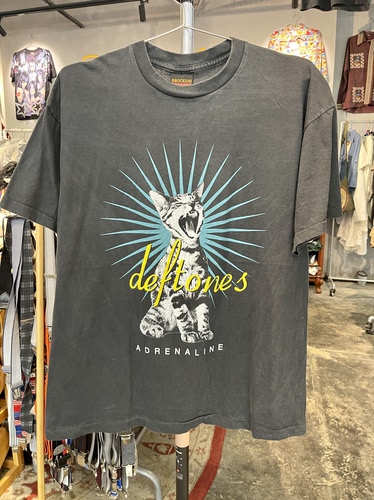 全新New Vintage风格水洗做旧纯棉摇滚乐队deftones短袖T恤