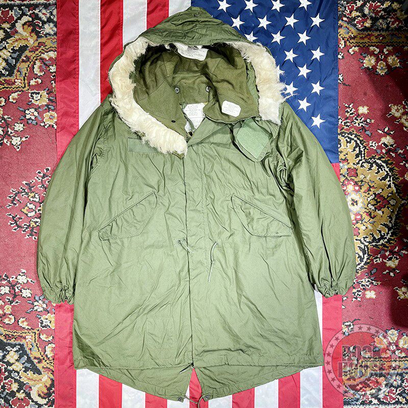 Vintage古着原年美菌菌版M1965parka冬季鱼尾棉服派克风衣大衣