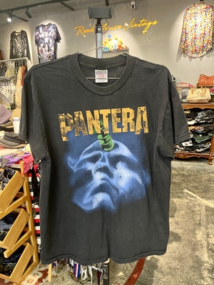 全新New Vintage风格水洗做旧PANTERA金属摇滚乐队纯棉短袖T恤