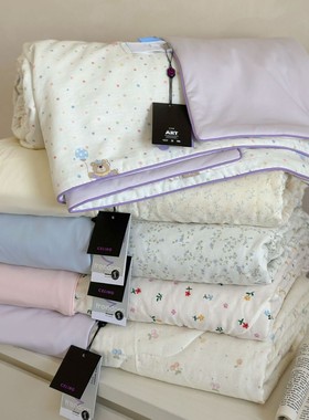 CELING冰沙夏被 全棉双层纱+凉感双面夏凉被 可机洗单双人空调被