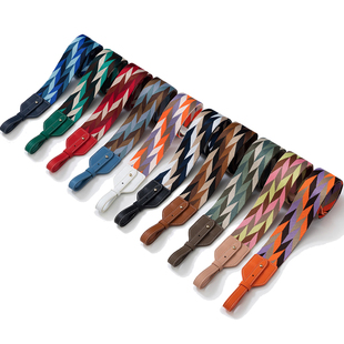 无扣款编织腋下斜挎带菱形单肩带适用菜篮子包林迪包宽肩带背带子