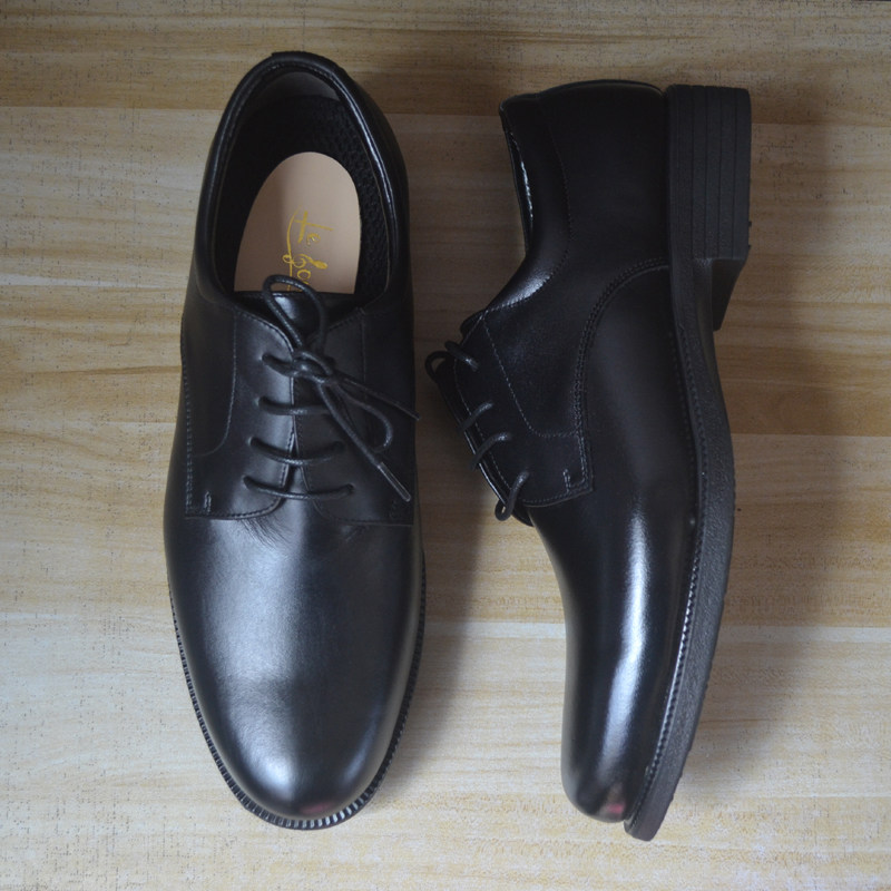 JAPANESE TRENDY BRAND MENS SHOES SPRING AND AUTUMN FIRST LAYER COWHIDE BUSINESS DRESS LEATHER SHOES LACE-UP SIMPLE MENS LEATHER SHOES SIZE 45